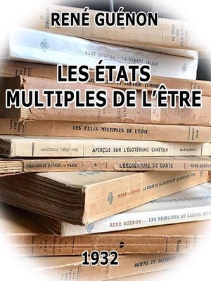 cover image of Les États multiples de l'être